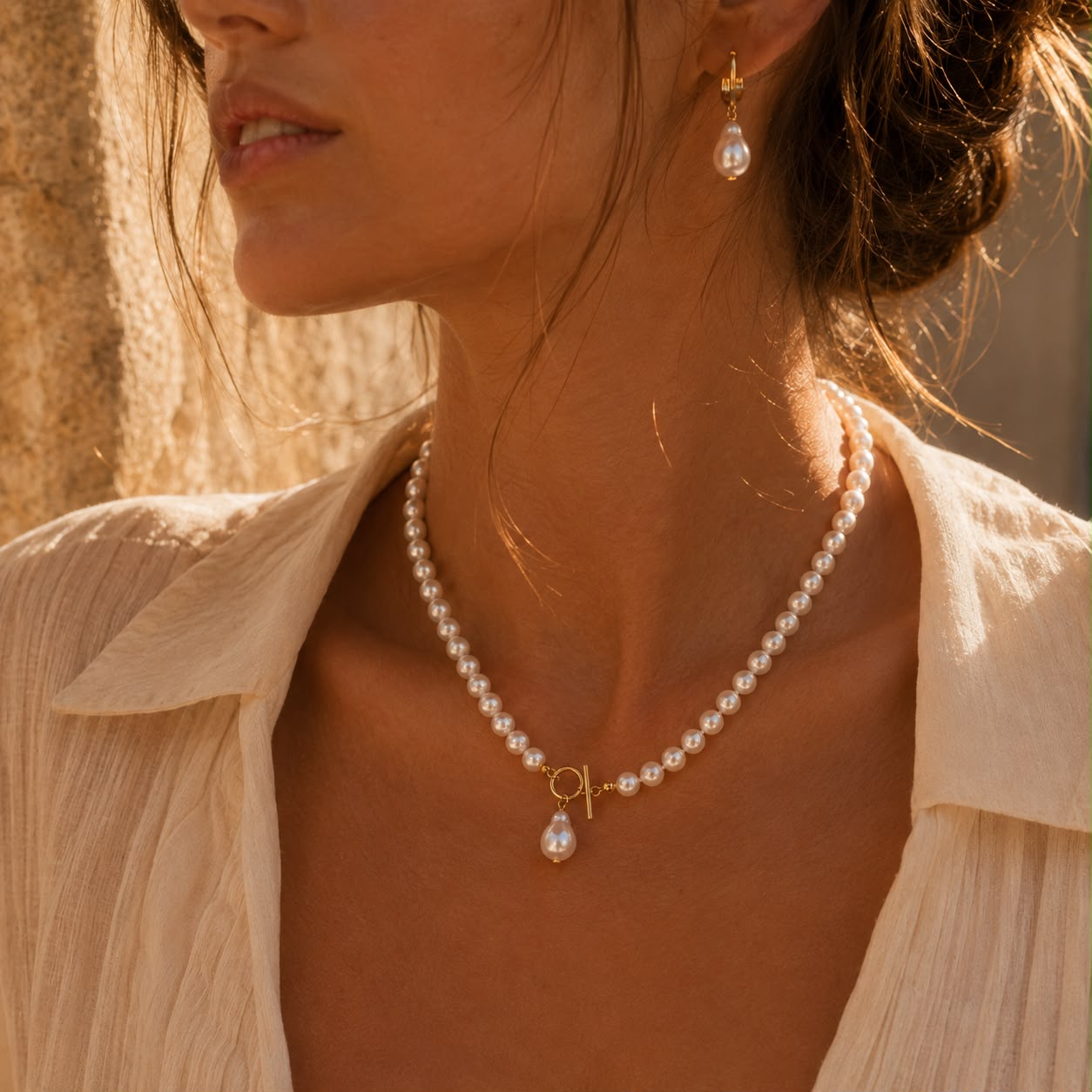 Celeste Pearl Jewellery Set