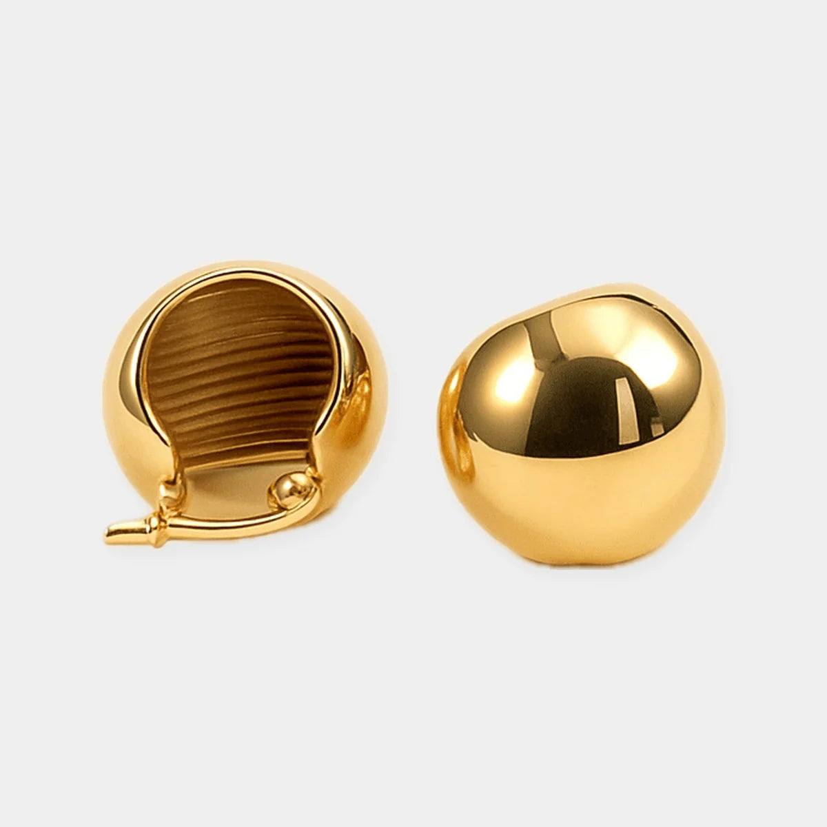 Nova Polished Dome Earrings
