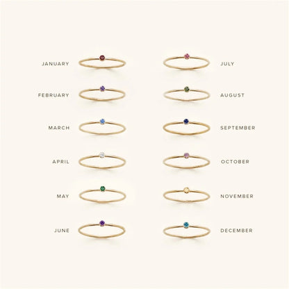 Amelia birthstone Ring
