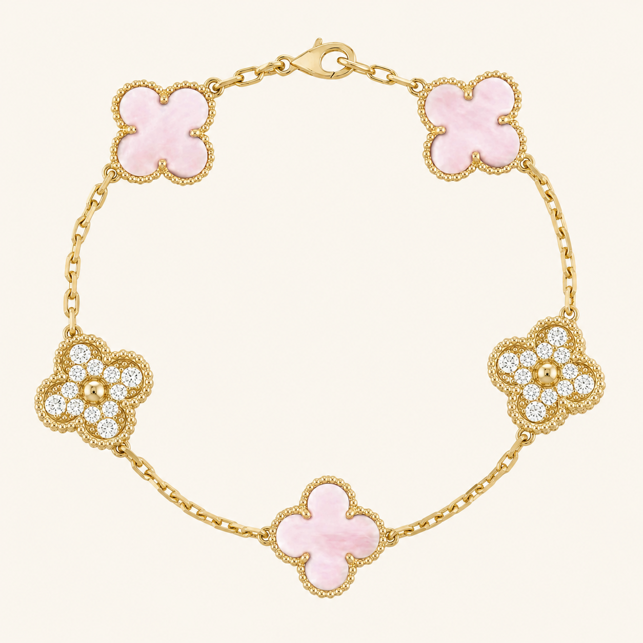 CLOVER | Golden Pink Bracelet Prestige