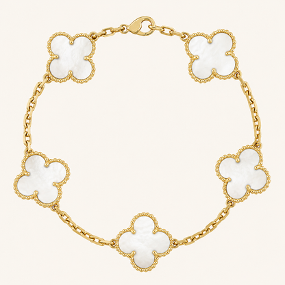 CLOVER | Weißes Armband