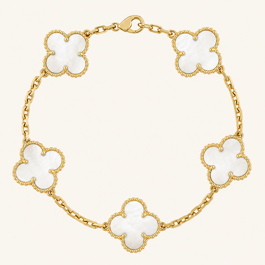 CLOVER | White Bracelet
