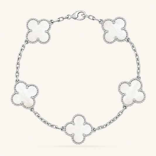 CLOVER | Weißes Armband