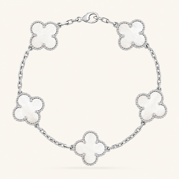 CLOVER | White Bracelet