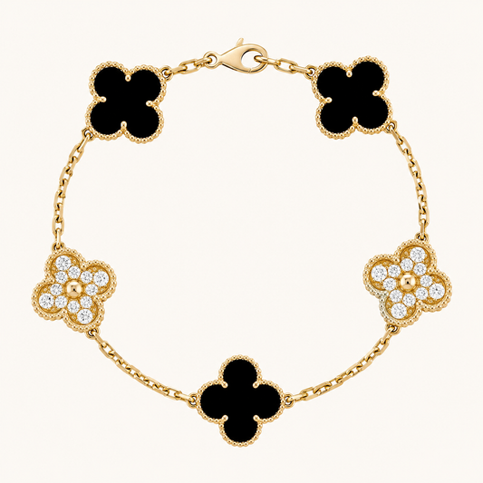 CLOVER | Golden Black Bracelet Prestige