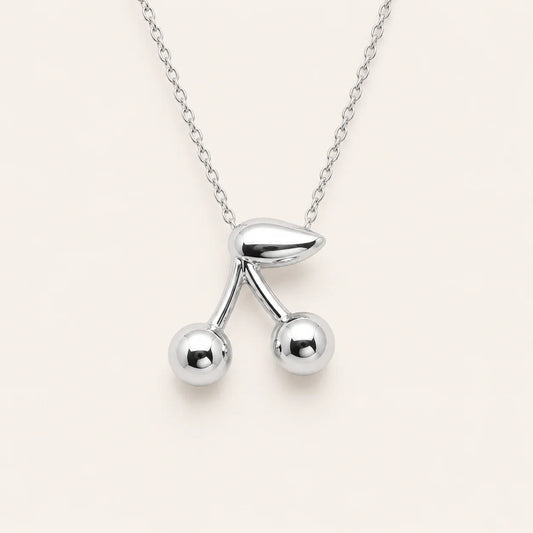 Elara Cherry Charm Necklace