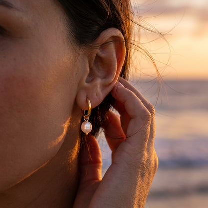 Elara Pearl Hoops