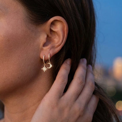 Créoles Celeste Lune et Étoile 