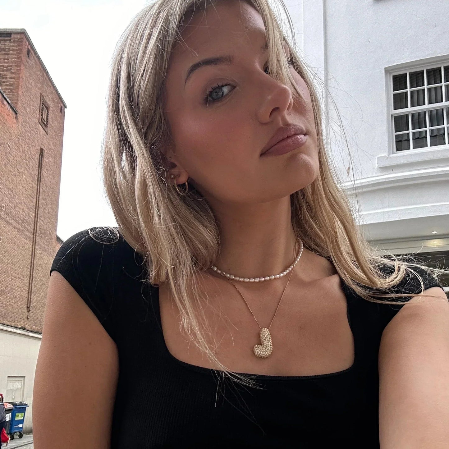 Initial Bubble Necklace