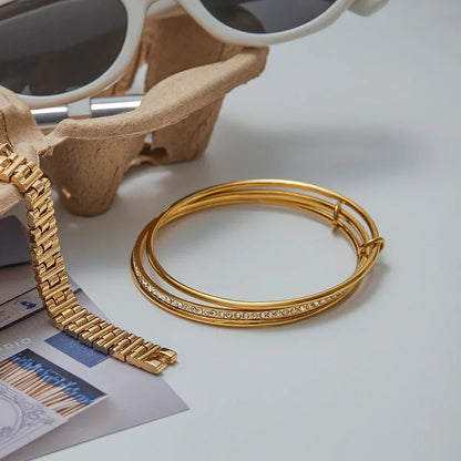 Bracelet Celeste empilé