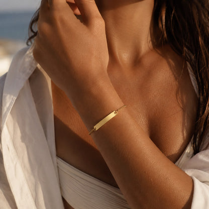 Signature Identity Bar Bracelet