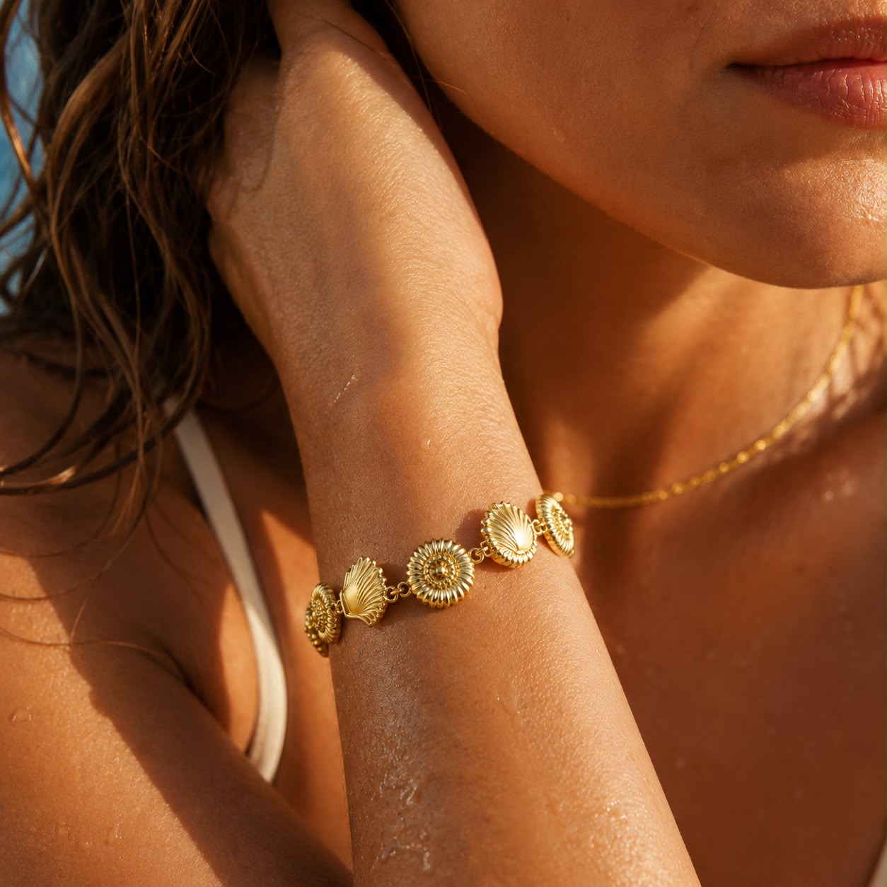 Shell Charm Bracelet