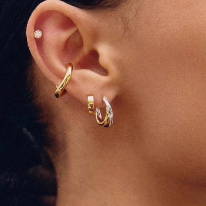 Élan Twist Hoop Earrings