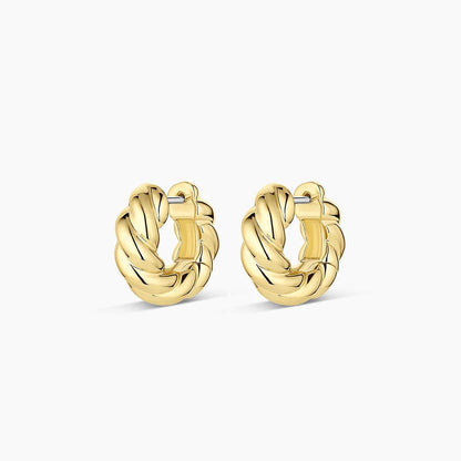 Mariner Braided Huggie Earrings