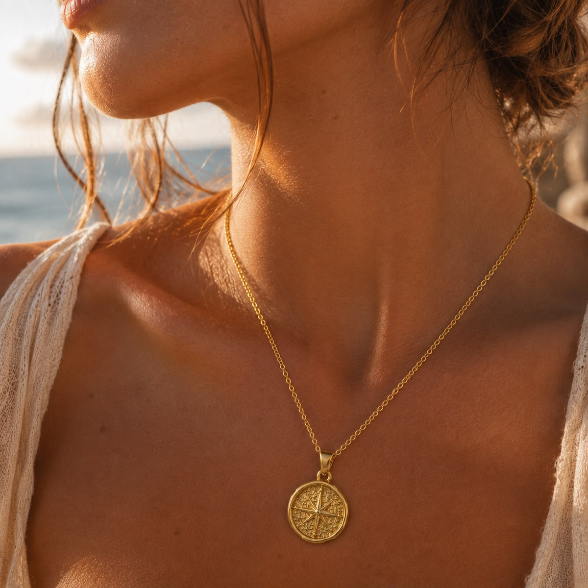 Maris Coastal Medallion Necklace