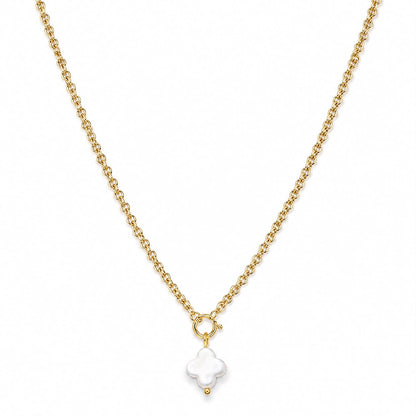 Celeste Clover Charm Necklace