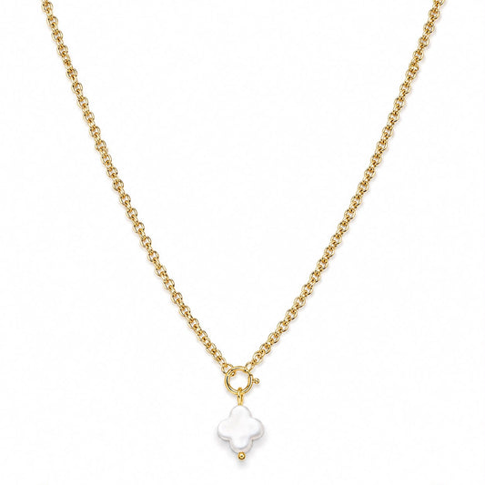 Celeste Clover Charm Necklace
