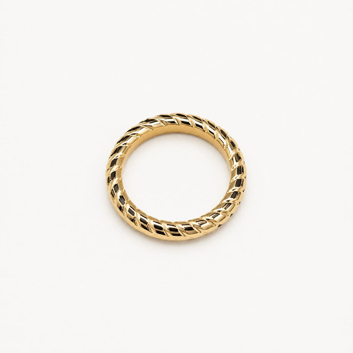Sculpted Twist Gold Ring
