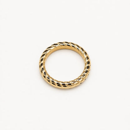 Sculpted Twist Gold Ring