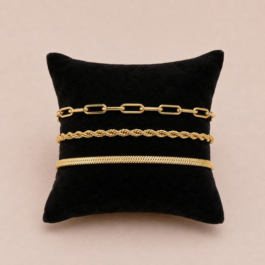 Golden Essentials Bracelet Stack