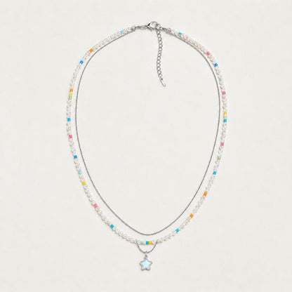 Star Pearl Layered Necklace