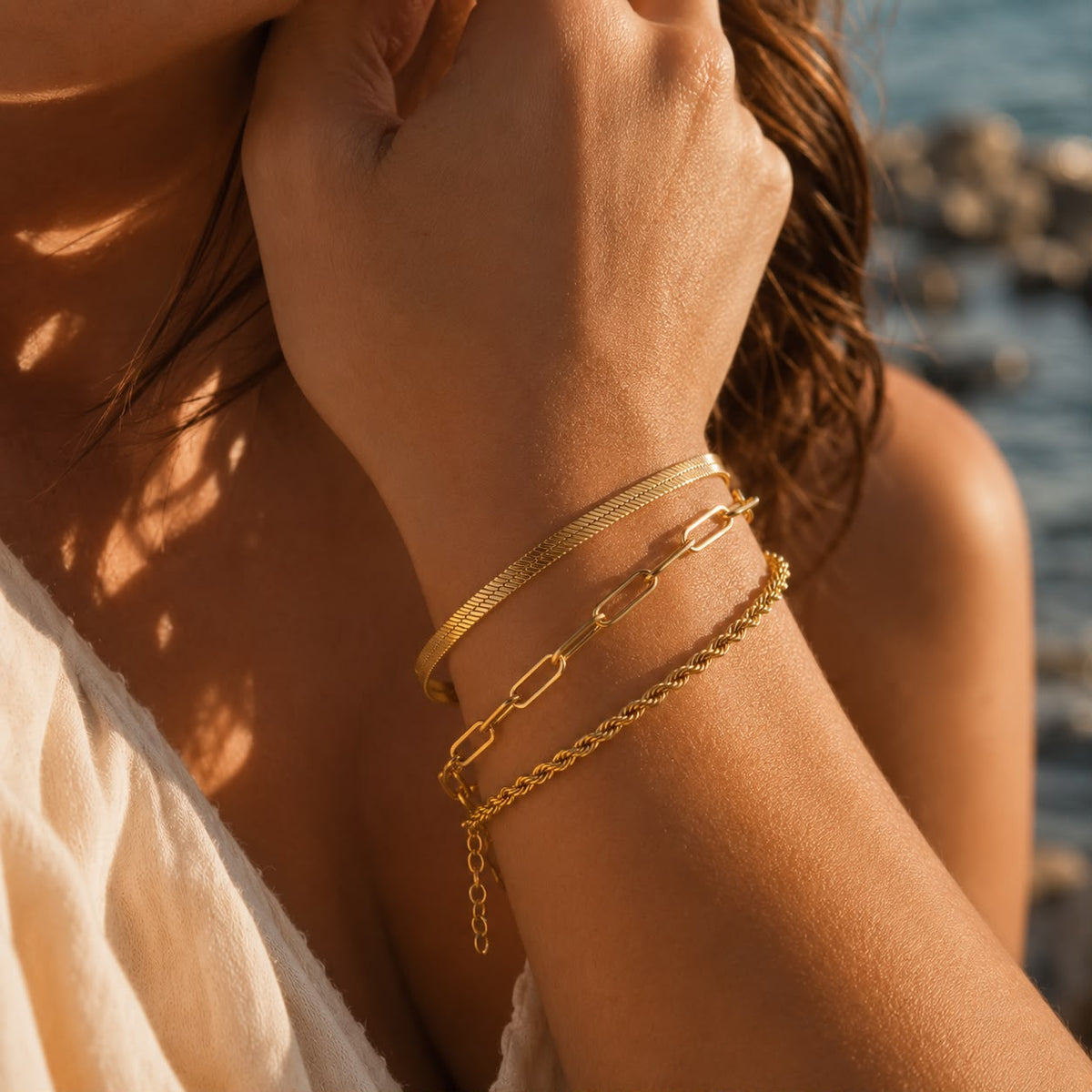 Golden Essentials Bracelet Stack