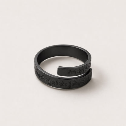 Harmony Inscribed Open Ring