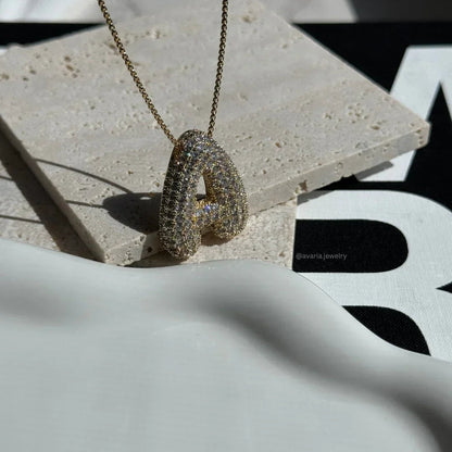 Initial Bubble Necklace