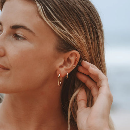 Signature Oval Hoop Earrings